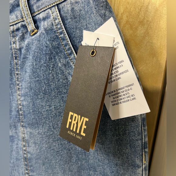 NWT Frye Wide-leg Flare Vintage Wash Blue Jeans 31 - Picture 8 of 11